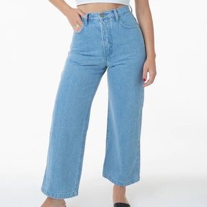 HIGH WAISTED WIDE LEG DENIM JEAN